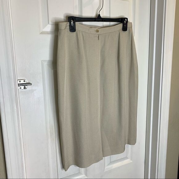 JH Collectibles Vintage Tan Skirt and Jacket Size 14 - Picture 12 of 16